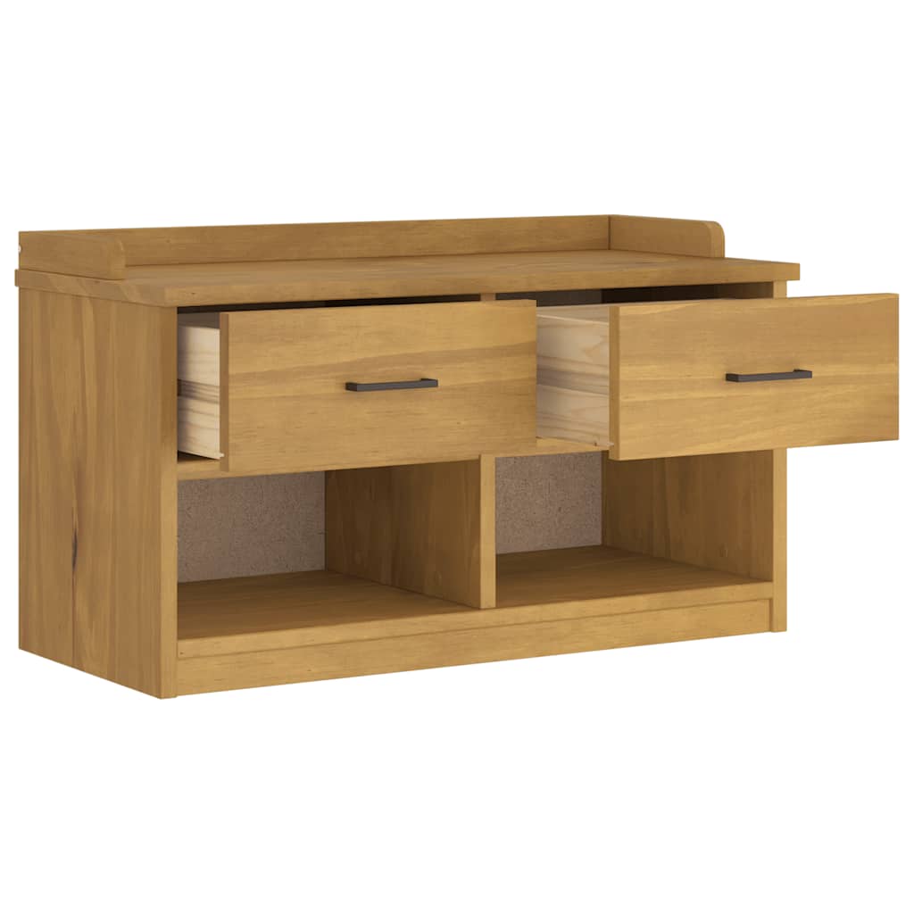 Flurbank SANDNES 87x40x50 cm Massivholz Kiefer
